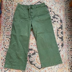 Green Wide Leg Pants